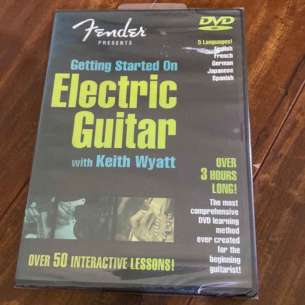 Fender Presents Getting Started on Electric Guitar DVD NEW Sealed‎